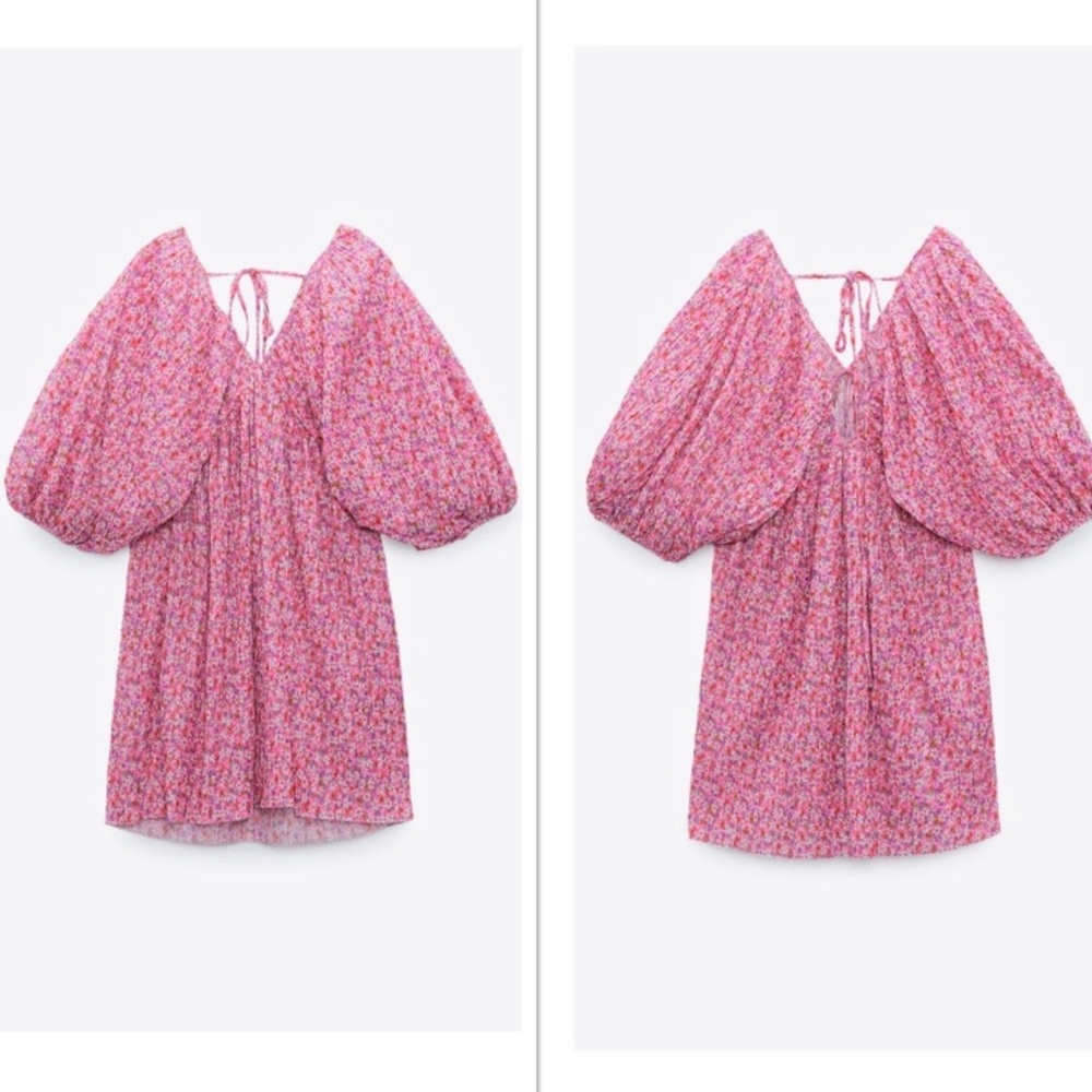 ZARA micro floral dress